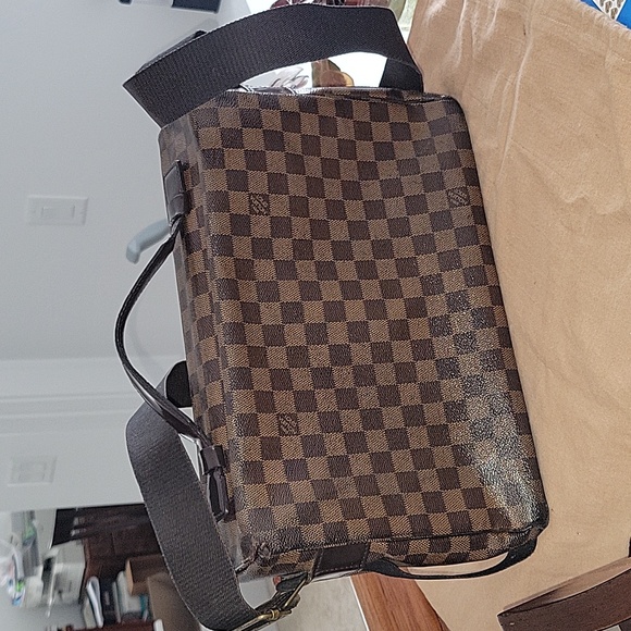 LV Damier Ebene Broadway Messenger bag for men - Picture 3 of 17